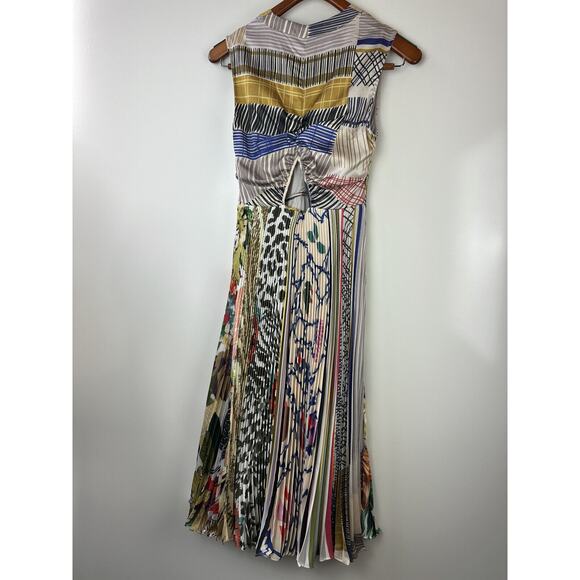 Anthropologie x Geisha Designs Jacinta Midi Dress Pleated Fit & Flare Size 0 - Picture 14 of 16